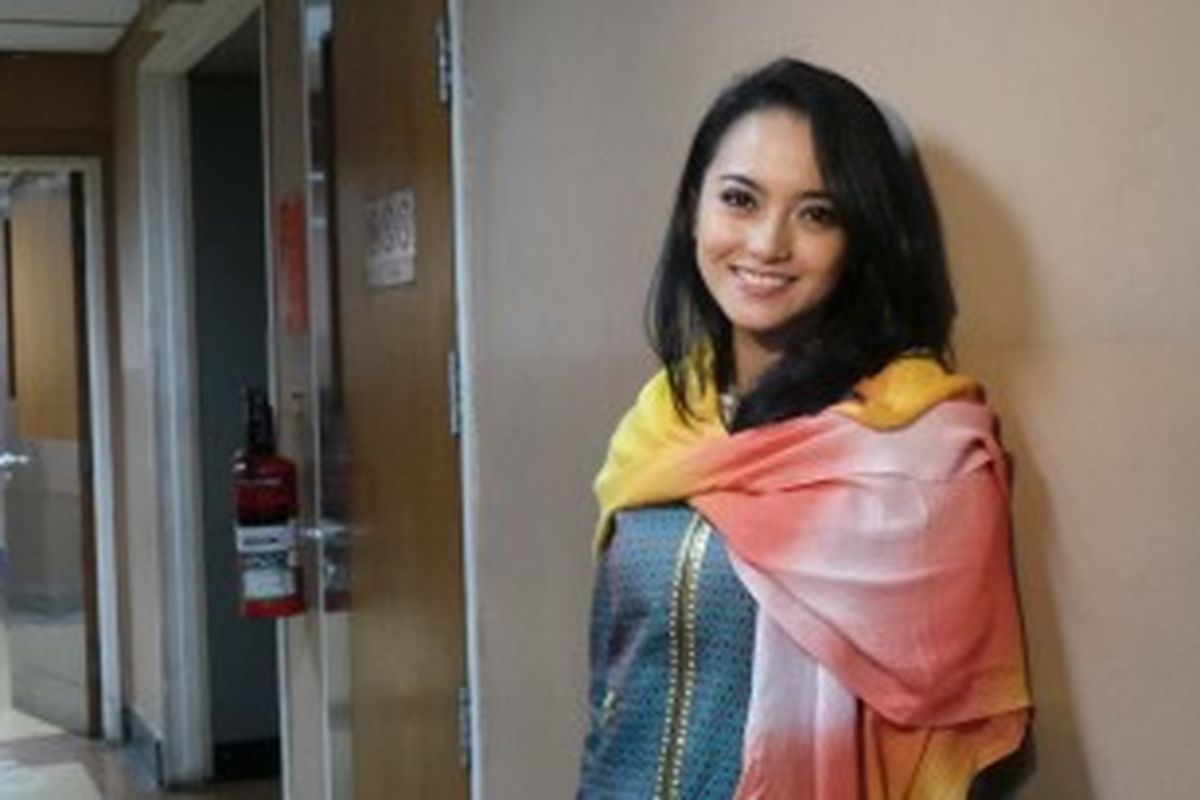 Ririn Ekawati di Studio Indosiar, Jalan Damai, Daan Mogot, Jakarta, Kamis (4/6/2013).