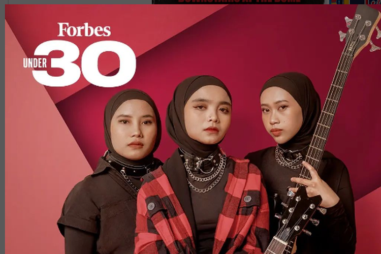 Band metal asal Garut, Voice of Baceprot, menjadi sorotan utama untuk kategori hiburan dan olahraga dalam Forbes 30 under 30 Asia 2024