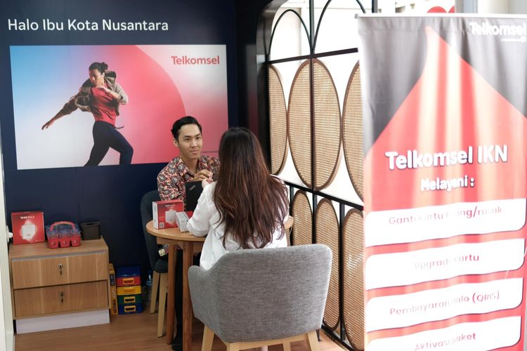 Grapari Telkomsel di Ibu Kota Nusantara (IKN).