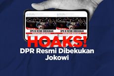 INFOGRAFIK: Beredar Hoaks DPR Resmi Dibekukan Jokowi