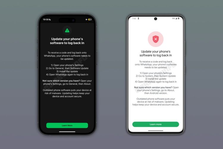 WhatsApp Ubah Aturan, Pengguna HP Lama Terancam Tak Bisa Login