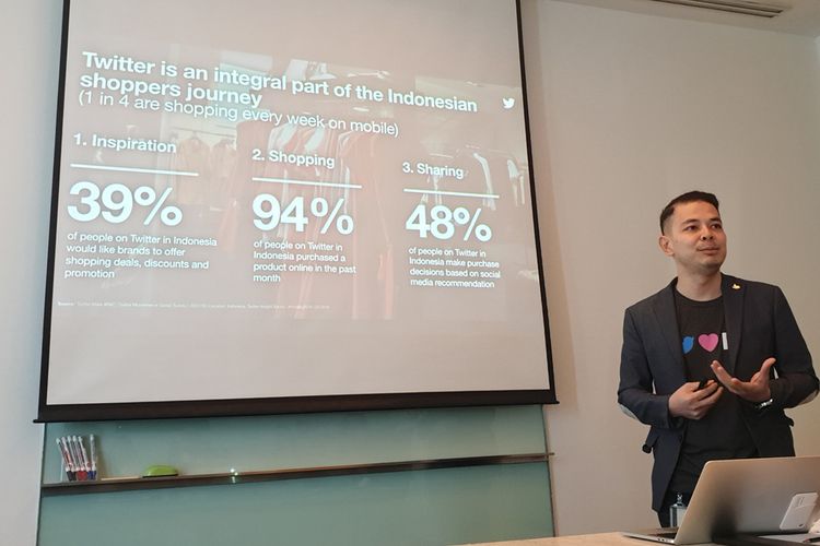 Dwi Adriansah, Country Industry Head Twitter Indonesia di Jakarta, Rabu (30/10/2019)