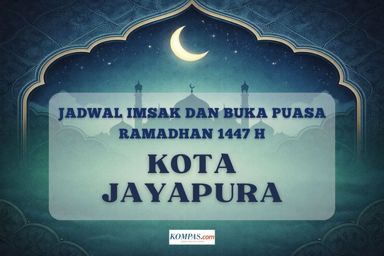 Jadwal imsak dan buka puasa Ramadhan 2026 Kota Jayapura lengkap dari tanggal 1 - 30 Ramadhan 1447 H.
