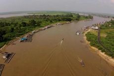 Arus Deras Sungai Mahakam Hambat Pencarian Korban Kecelakaan 