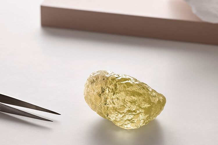Berlian kuning ini ditemukan oleh perusahaan Dominion Diamond Mines di Kanada pada Oktober lalu. (Dominion Diamond Mines)