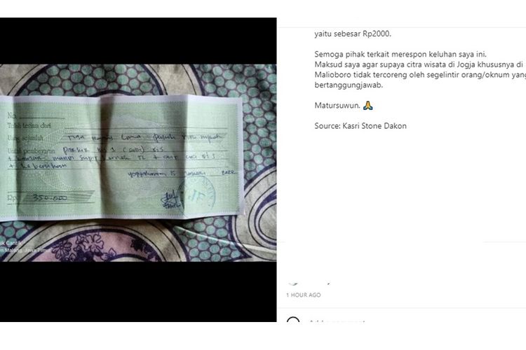 Viral cerita wisatawan ditarik parkir bus sebesar Rp 350.000 di Yogyakarta