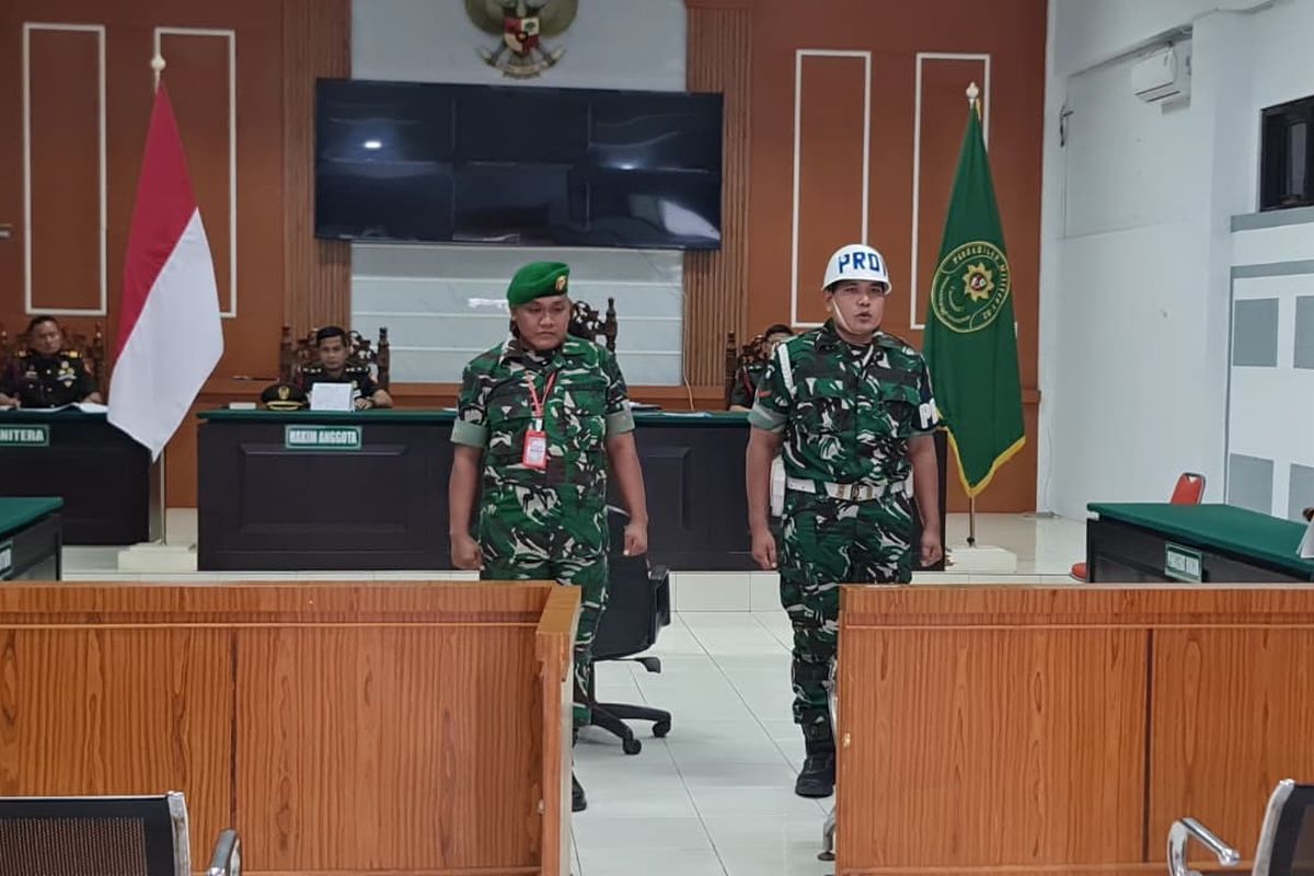 Sertu Muhammad Fadly Sitepu kembali menjalani sidang putusan di Pengadilan Militer I-02 Medan pada Rabu (11/3/2026). 