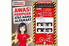 [HOAKS] Link Survei dengan Iming-iming Voucher Alfamart  