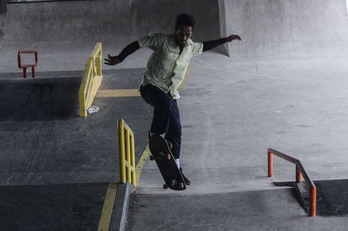 Skatepark Kolong Flyover Pasar Rebo, Dipuji Skaters meski Ada Plus Minusnya