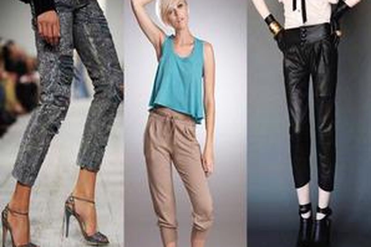 Rancangan cropped pants dari Ralph Lauren, daftbird, dan Mike Gonzalez untuk musim panas 2010.