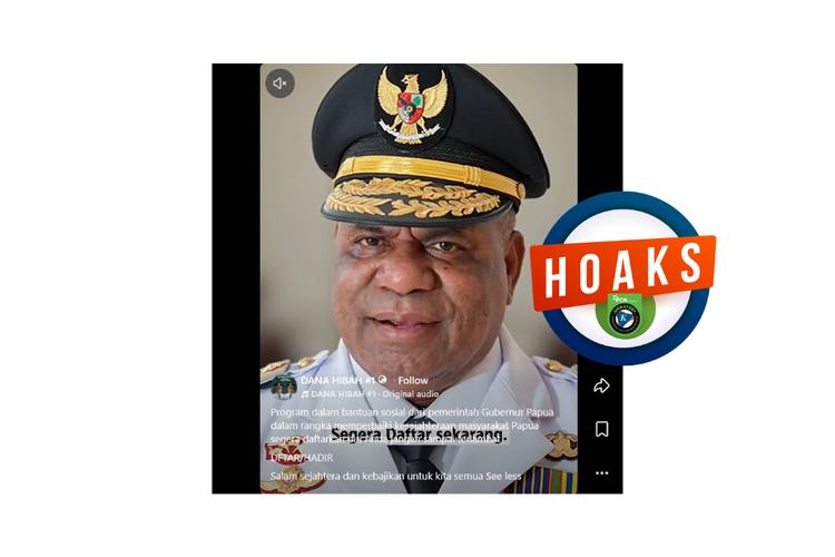INFOGRAFIK: Hoaks Gubernur Papua Umumkan Bantuan Dana Rp 150 Juta, Konten Itu Rekayasa AI