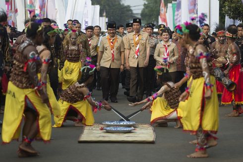 Berita Foto: Pesan Jokowi di Pembukaan Raimuna Nasional XI