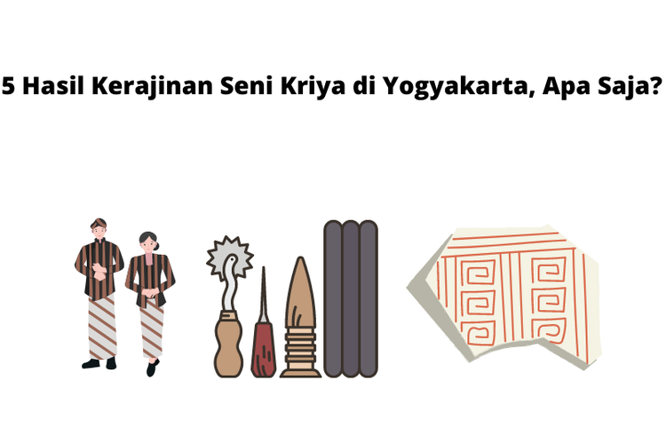 Jenis kerajinan (kriya) dari berbagai daerah menunjukkan keberagaman, misalnya di Daerah Istimewa Yogyakarta (DIY).