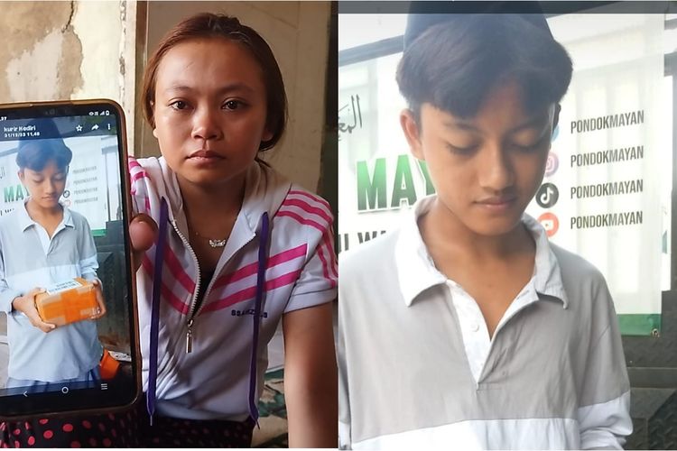 Foto korban saat sedang mondok di pesantren 