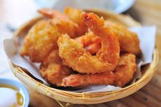 Resep Udang Goreng Tepung, Bikin dengan Kremesan