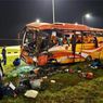 Bus Atlet Sumut Terguling Tabrak Pembatas di Padang Pariaman, Dua Tewas dan Puluhan Terluka