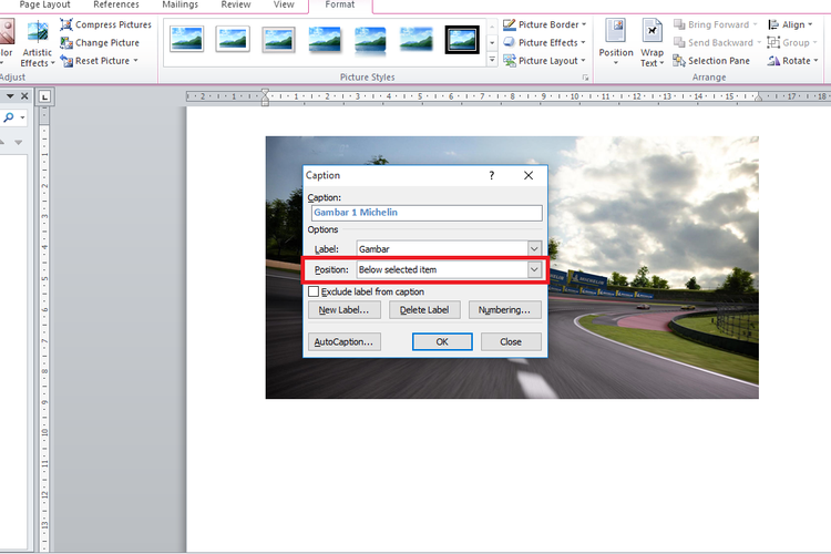 Cara Menambahkan Caption Gambar Di Microsoft Word 9096