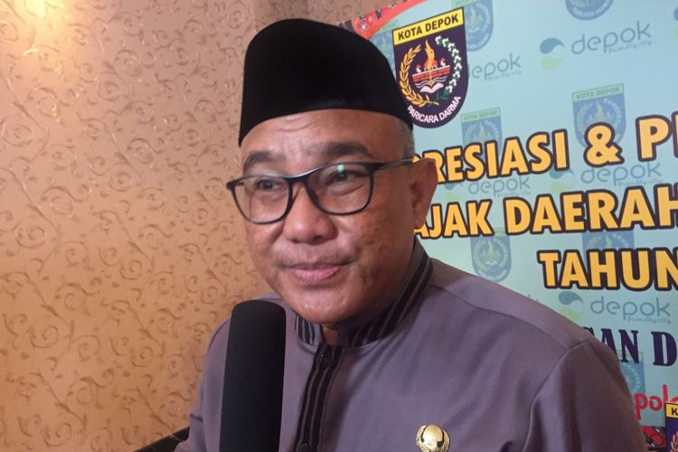 Wali Kota Depok, Mohammad Idris di hotel Savero, Jalan Margonda, Depok, Jawa Barat, Kamis (13/12/2018).