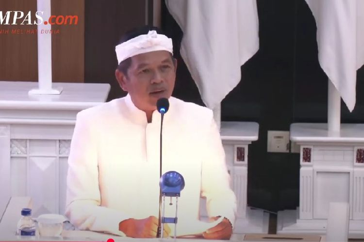 Gubernur Jawa Barat Dedi Mulyadi saat pidaton dalam Rapat Paripurna DPRD Jawa Barat, Kamis (22/5/2025).
