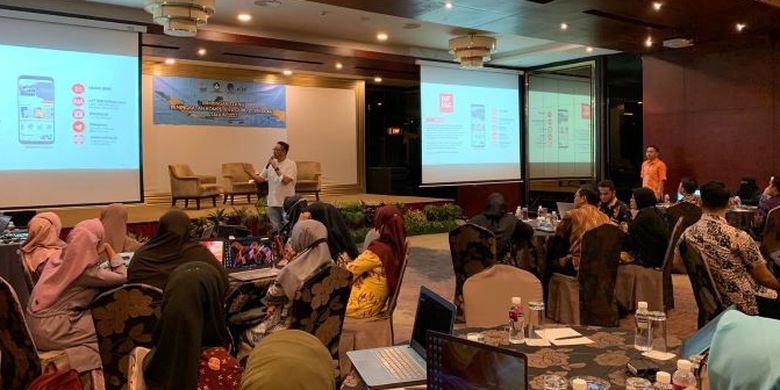 Kelas Literasi Digital Guru oleh Kementerian Kominfo dan Kemendikbud Ristek di Batam, Provinsi Kepulauan Riau, pada Rabu (24/8/2022).