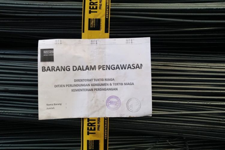 Kemendag amankan 2 juta batang baja tulangan beton tak ber-SNI.
