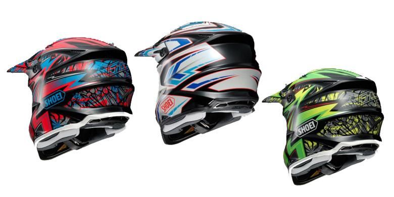 Juga tersedia corak baru untuk helm motocross.