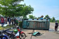 Hindari Tabrak Motor, Elf Jurusan Malingping-Serang Terbalik, Dua Orang Tewas