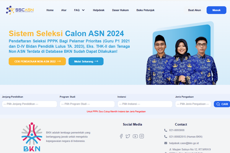 Pengumuman Kelulusan PPPK 2024 Mulai Hari Ini, Buka Link Resmi SSCASN