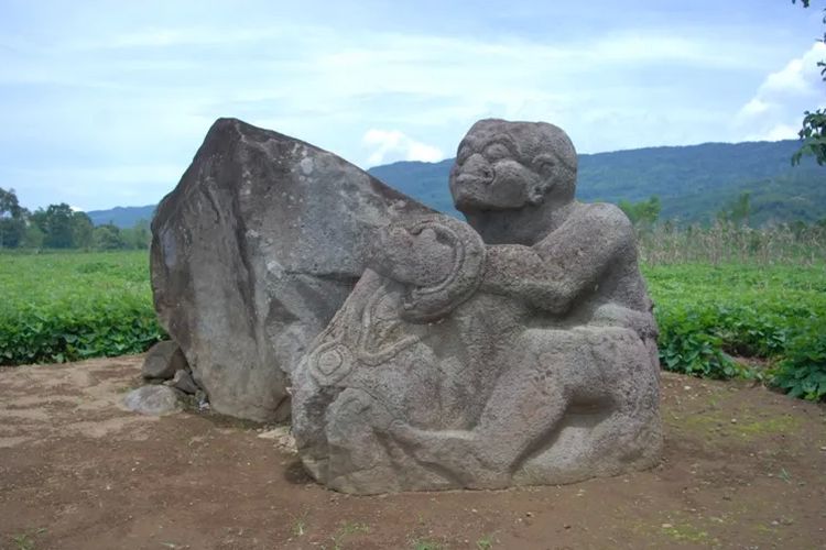 Peninggalan tradisi megalitik di Pasemah.