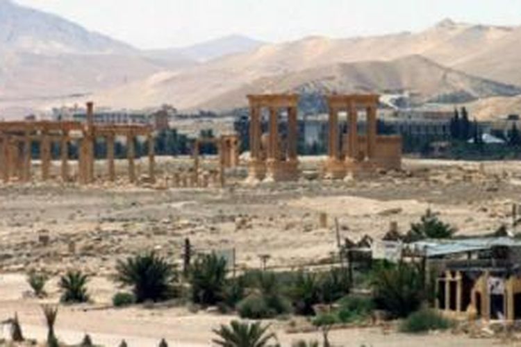 Kuil Baalshamin di Palmyra dibangun sekitar 2.000 tahun lalu. 