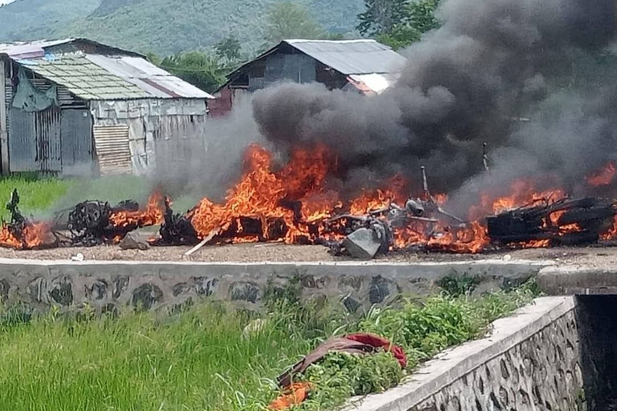 Massa di Bima Bakar Sejumlah Motor, Diduga Buntut Kasus Pelecehan