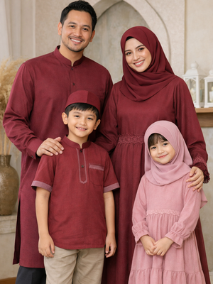 Baju Lebaran 2026 Couple Keluarga: Serasi Tanpa Harus Kembar.
