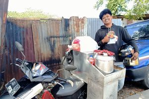 Sulit Cari Kerja, Razas Teruskan 'Warisan' Ayah Jadi Penjual Bubur Tambun