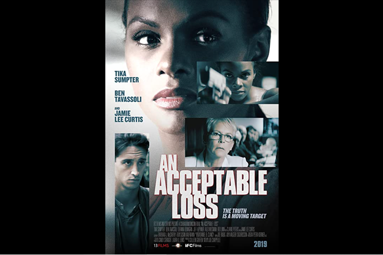 Jamie Lee Curtis, Tika Sumpter, dan Ben Tavassoli dalam film thriller An Acceptable Loss (2018).