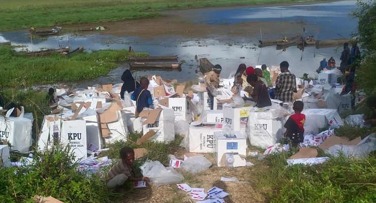 KPU Akan Gelar Pemilu Susulan di Paniai Usai Logistik Dibakar dan Dibuang ke Sungai 