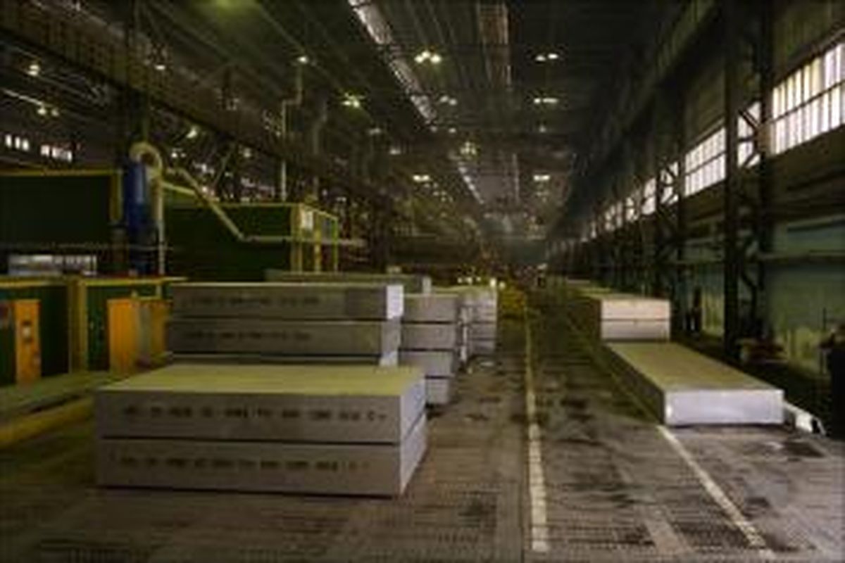 Salah satu pabrik aluminium milik Rusal