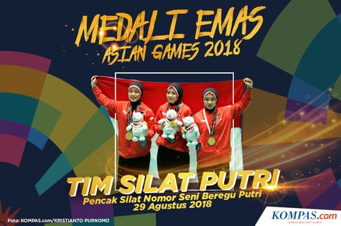 INFOGRAFIK Asian Games: Medali Emas Ke-27, Tim Silat Beregu Putri
