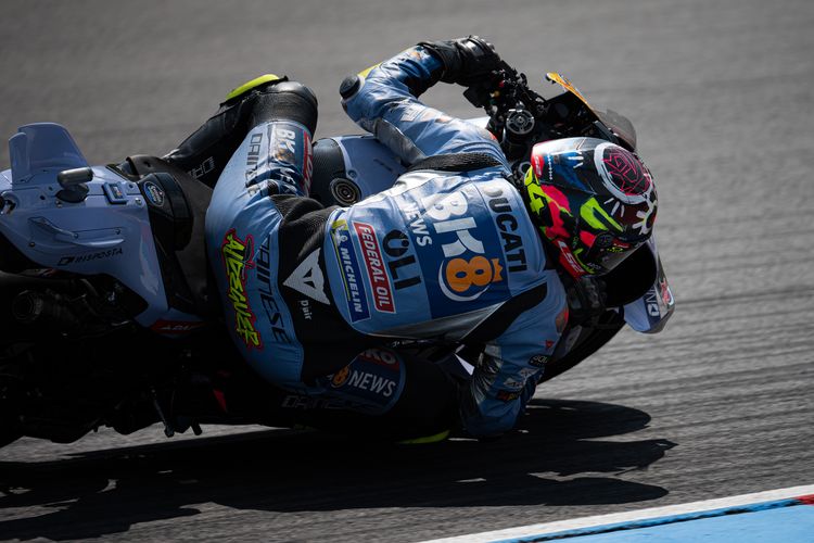 Fermin Aldeguer saat berlaga pada MotoGP Ceko 2025