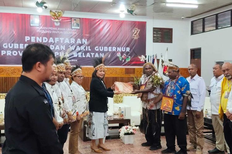 Hari Ini Dua Paslon Gubernur Papua Selatan Mendaftar ke KPU, Satu Pasangan Besok