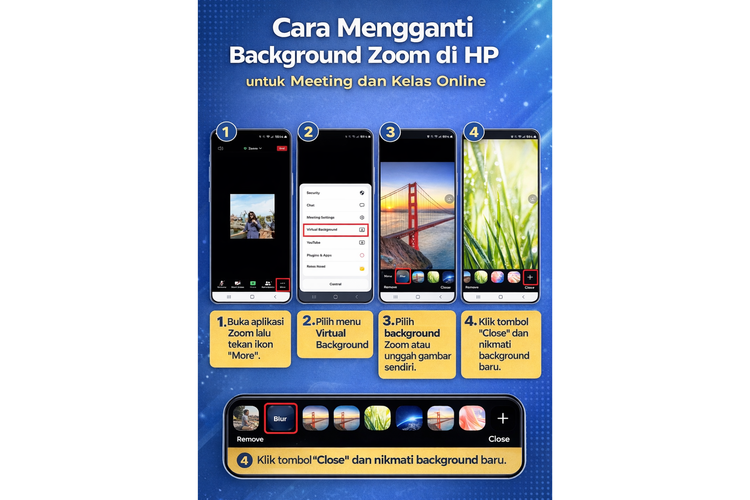 Ilustrasi cara mengganti background zoom di H diperbaru dengan AI
