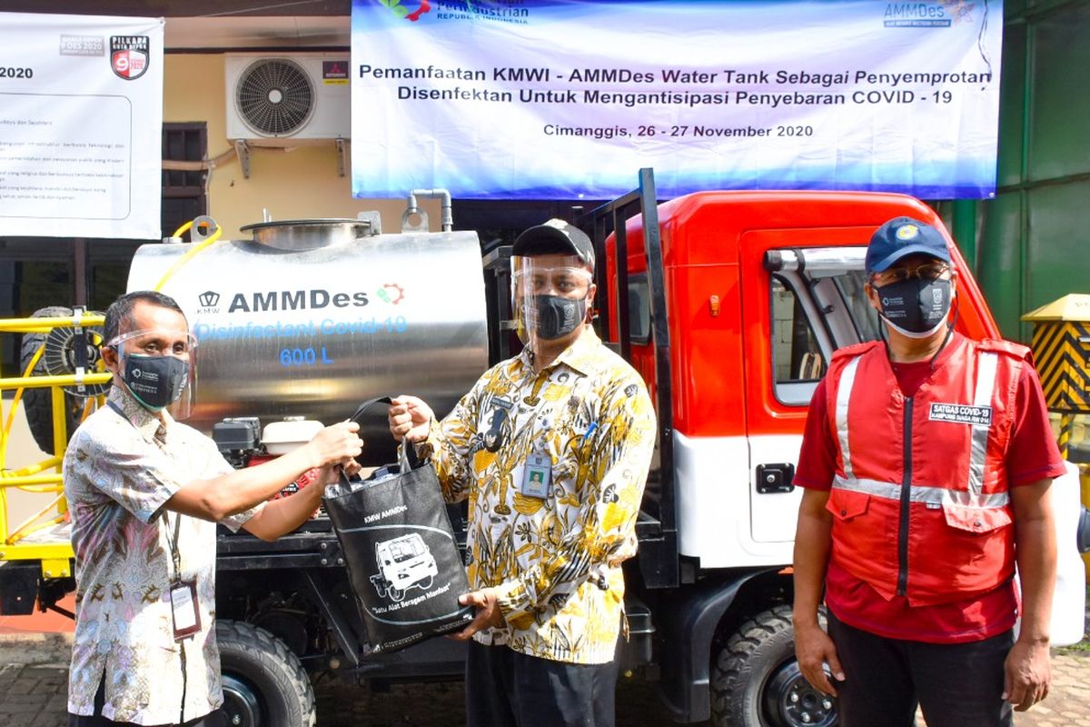 AMMDes Water Tank dipakai untuk Disinfektan