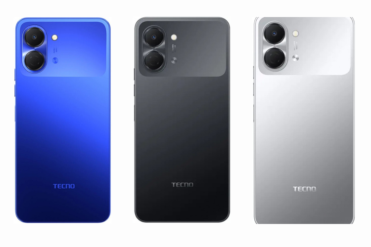 Tecno Spark Go 3 ditawarkan dalam empat pilihan warna, yaitiu Aurora Purple, Galaxy Blue, Ink Black, dan Titanium Grey.