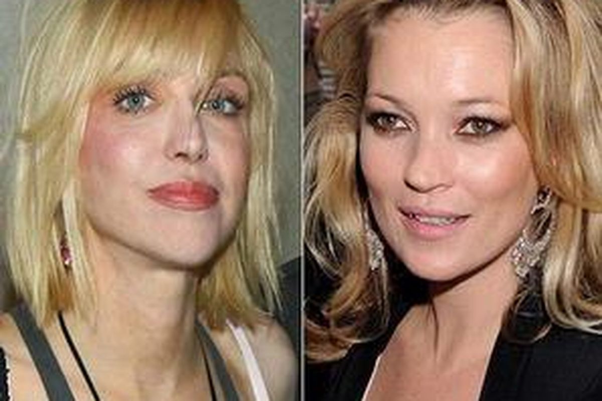 Italian fling ... Courtney Love claims that she and Kate Moss were once lovers. 