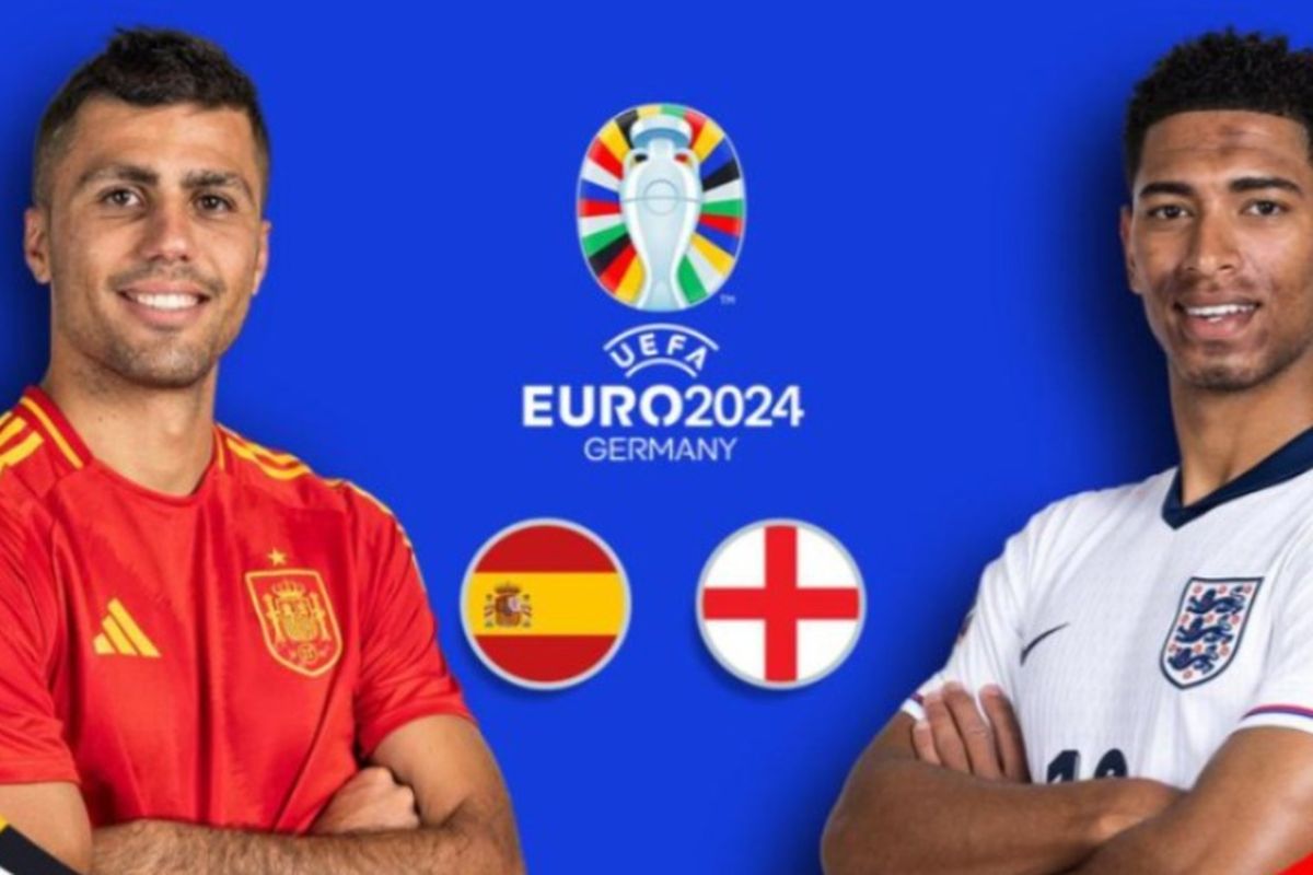 Ilustrasi Spanyol vs Inggris.