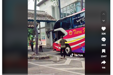 Video Bus Kena Semprot Dishub karena Main Klakson Basuri di Terminal