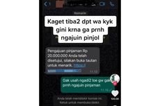 Ramai Chat WhatsApp Pinjol Cair Puluhan Juta, Ini Kata OJK