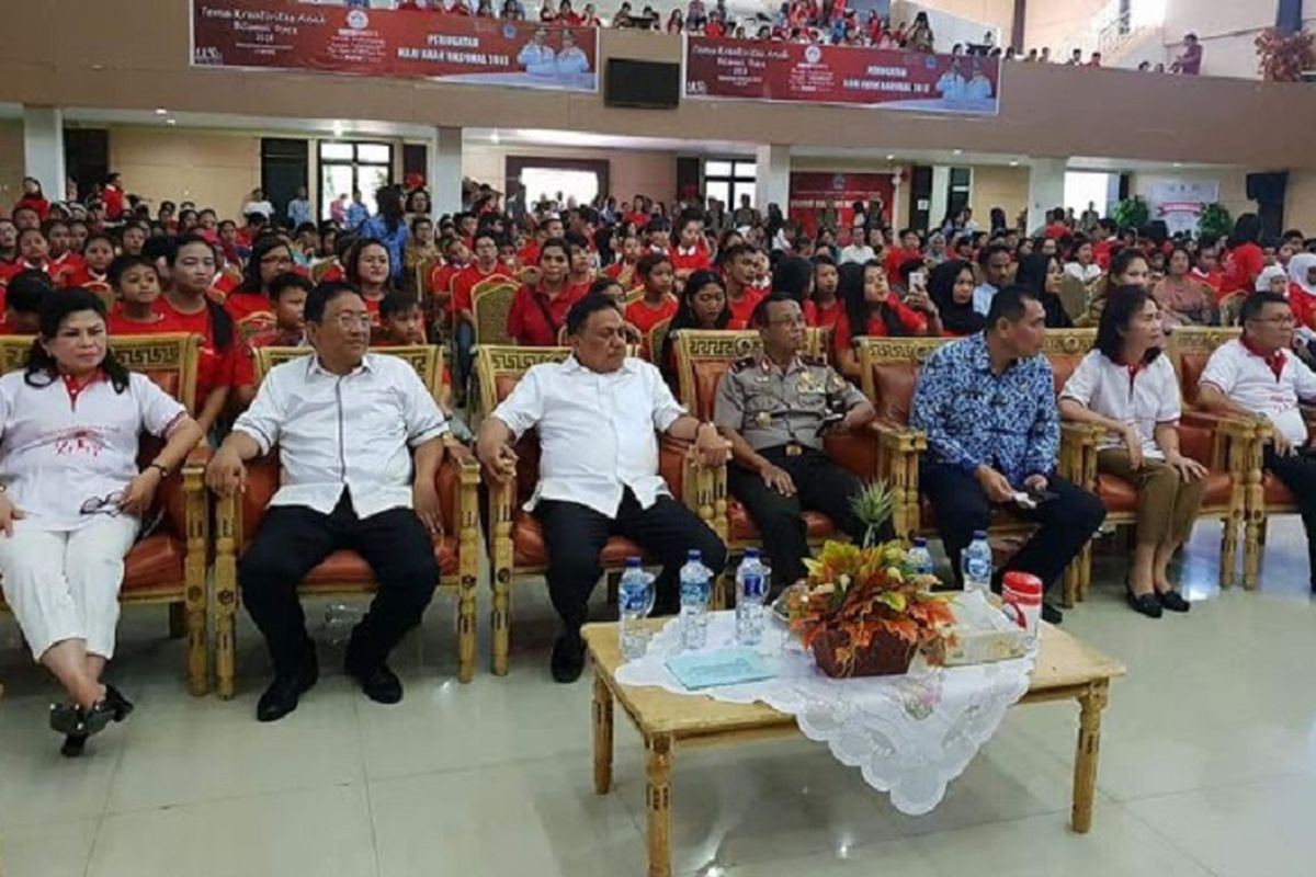 Penyelenggaraan Hari Anak Nasional (HAN) 2018 di Sulawesi Utara.