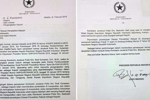 Ini Surat Presiden kepada DPR soal Calon Kapolri Badrodin Haiti