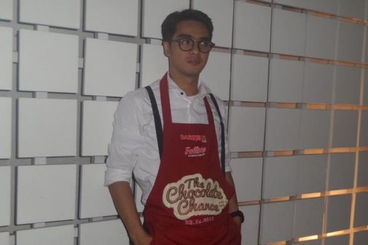 Ricky Harun diabadikan di sela premier film The Chocolatw Chance di CGV Grand Indonesia, Jakarta Pusat, Kamis (26/1/2017).