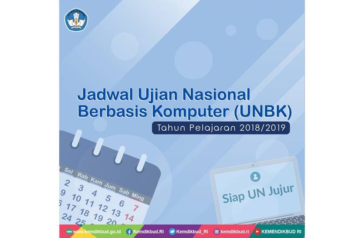 Kemendikbud berikan kiat-kiat dan jadwal UNBK SMA/SMK dan SMP/MTs tahun ajaran 2018/2019.